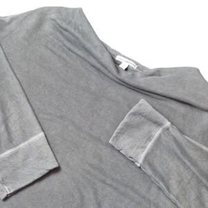 James Perse Women's 4‎ Medium Made in USA Gray Brushed Cotton Boxy Top